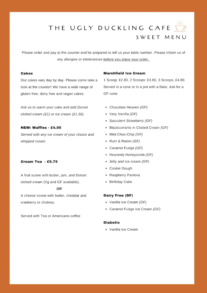 Menu_The Ugly Duckling Cafe_Shaftesbury_image_4
