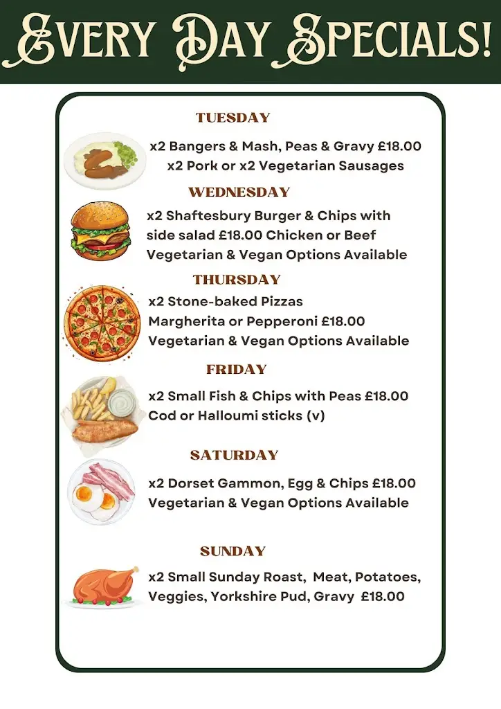 Menu_Ye Olde Two Brewers_Shaftesbury_imagen_2