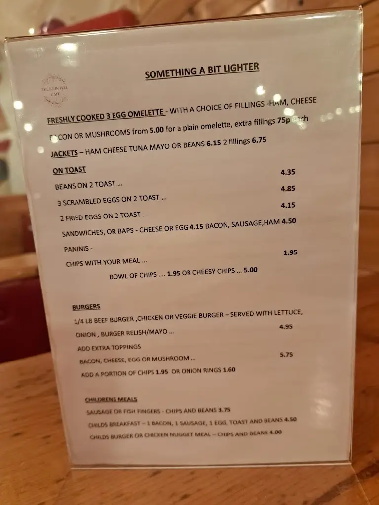 Menu_The John Peel_Shaftesbury_imagen_1