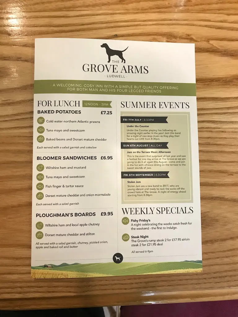 Menu_The Grove Arms_Shaftesbury_image_2