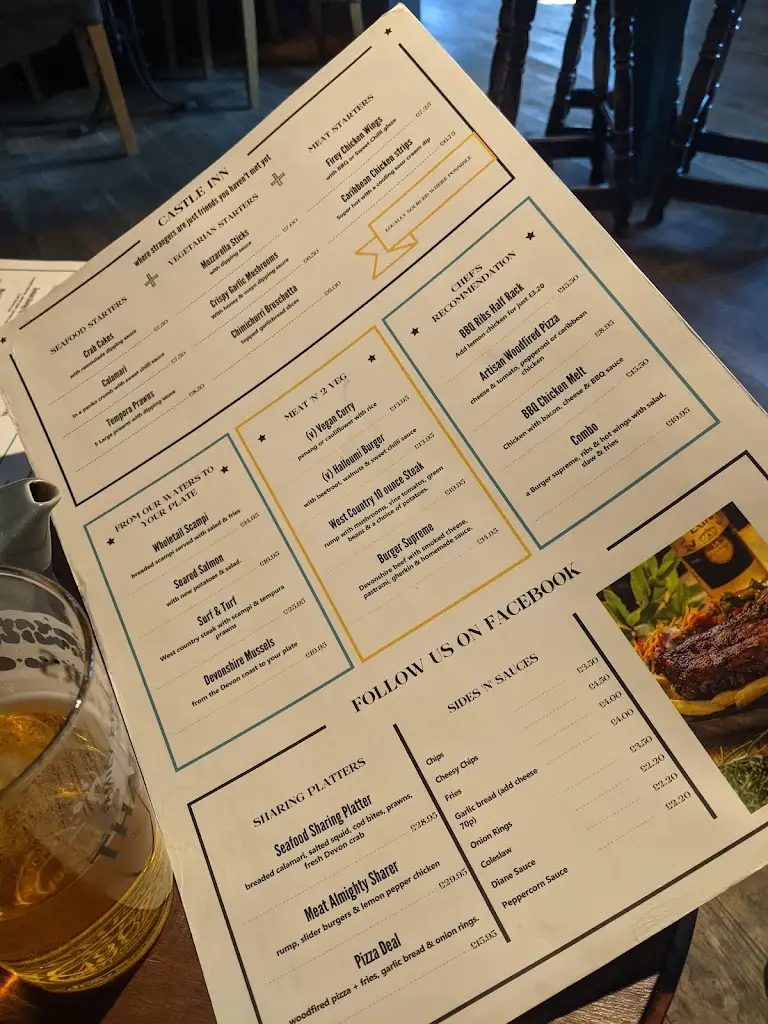 Menu_The Castle_Barnstaple_image_3