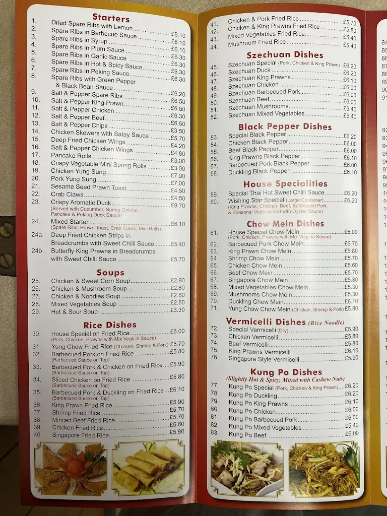 Menu_Wishing Star_Shifnal_image_2