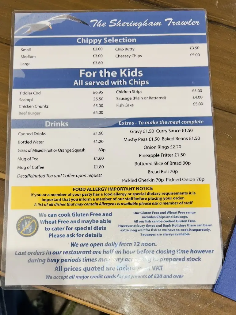 Menu_The Sheringham Trawler_Sheringham_image_3