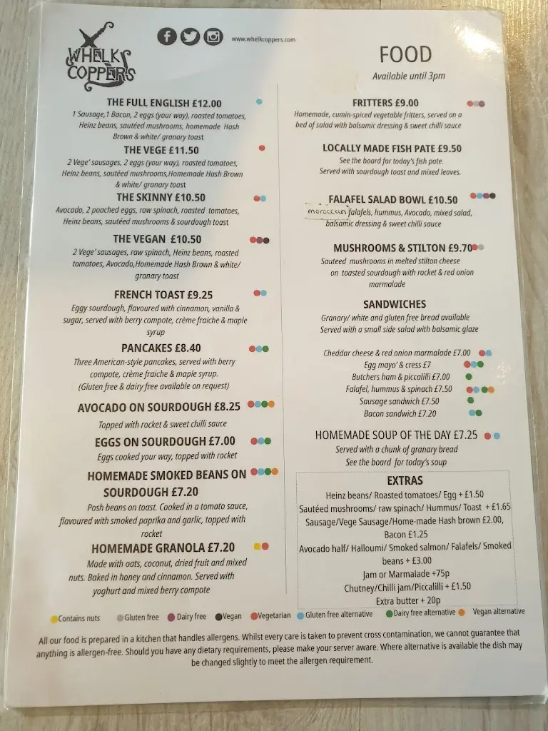 Menu_Whelk Coppers Tea Rooms_Sheringham_image_1