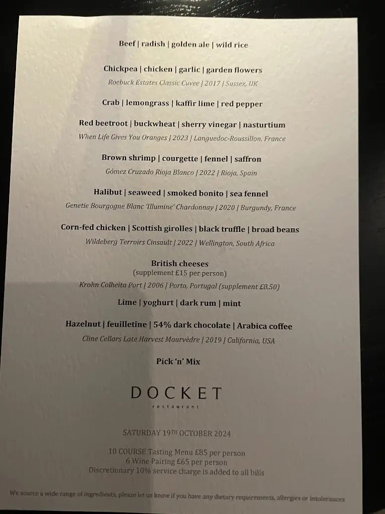 Menu_Docket Restaurant_Shropshire_image_4