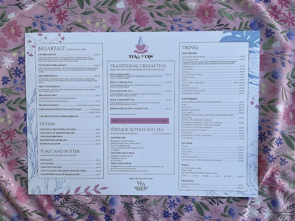 Menu_Tea By The Taw_Barnstaple_image_1