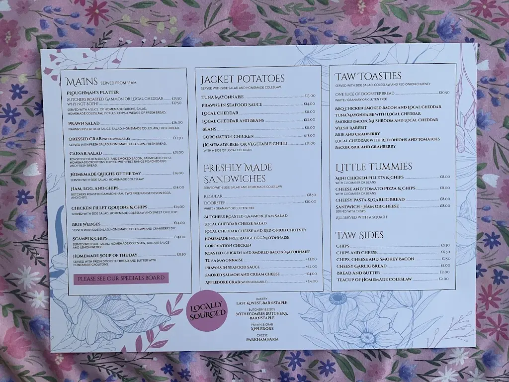 Menu_Tea By The Taw_Barnstaple_image_2
