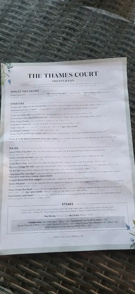Menu_The Thames Court_Shepperton_image_3