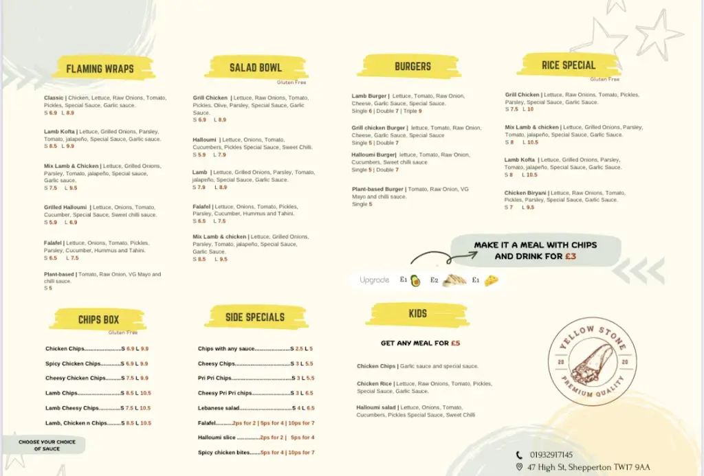 Menu_Yellow Stone _Shepperton_image_1