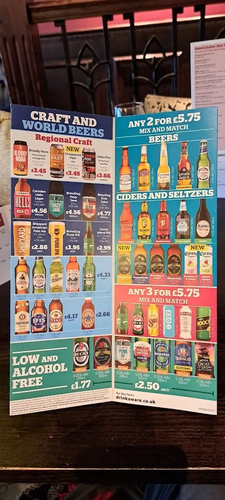 Menu_The Water Gate_Barnstaple_image_1