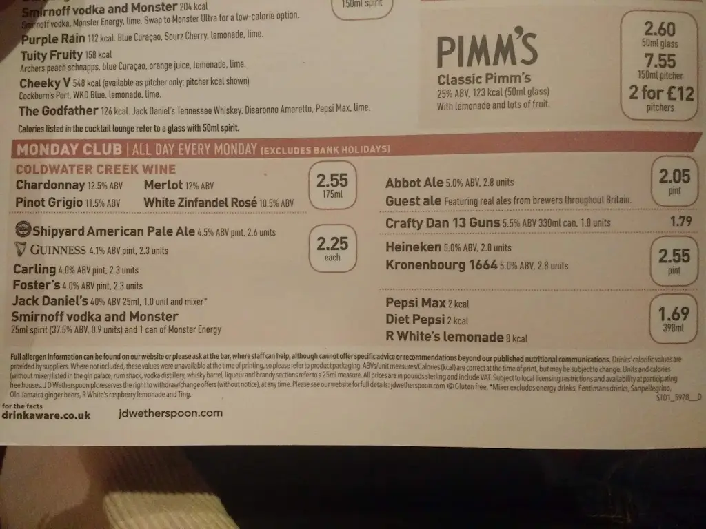 Menu_The Water Gate_Barnstaple_image_3