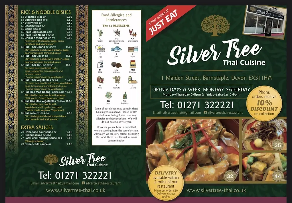 Menu_Silver Tree Thai Cuisine_Barnstaple_image_2