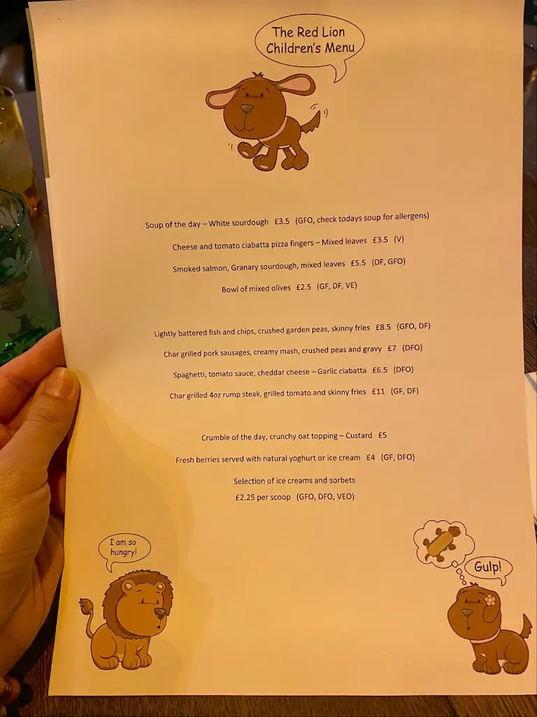 Menu_The Red Lion Inn_Shipston on Stour_image_1