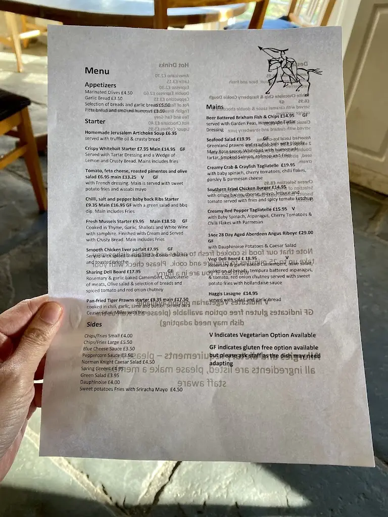 Menu_Norman Knight_Shipston on Stour_image_3