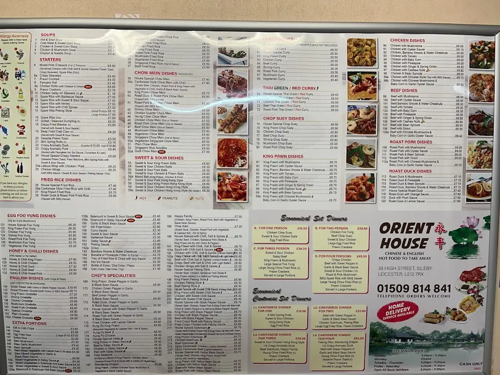 Menu_Orient House_Sileby_image_1