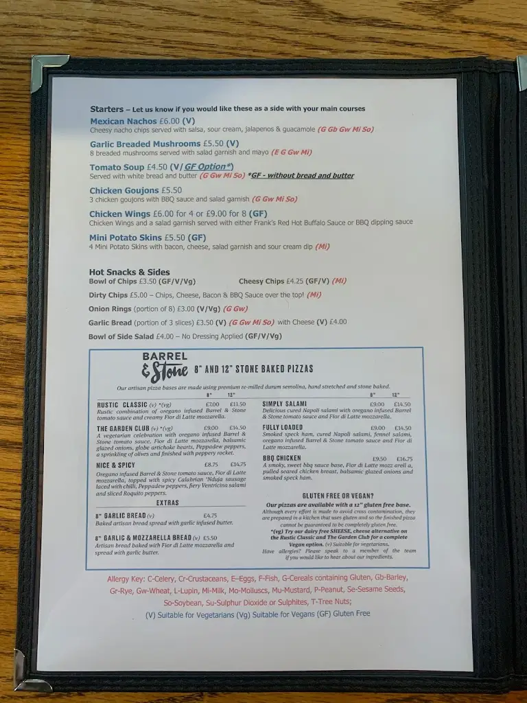 Menu_The Cheese Rollers Bar & Restaurant_Shurdington_image_2