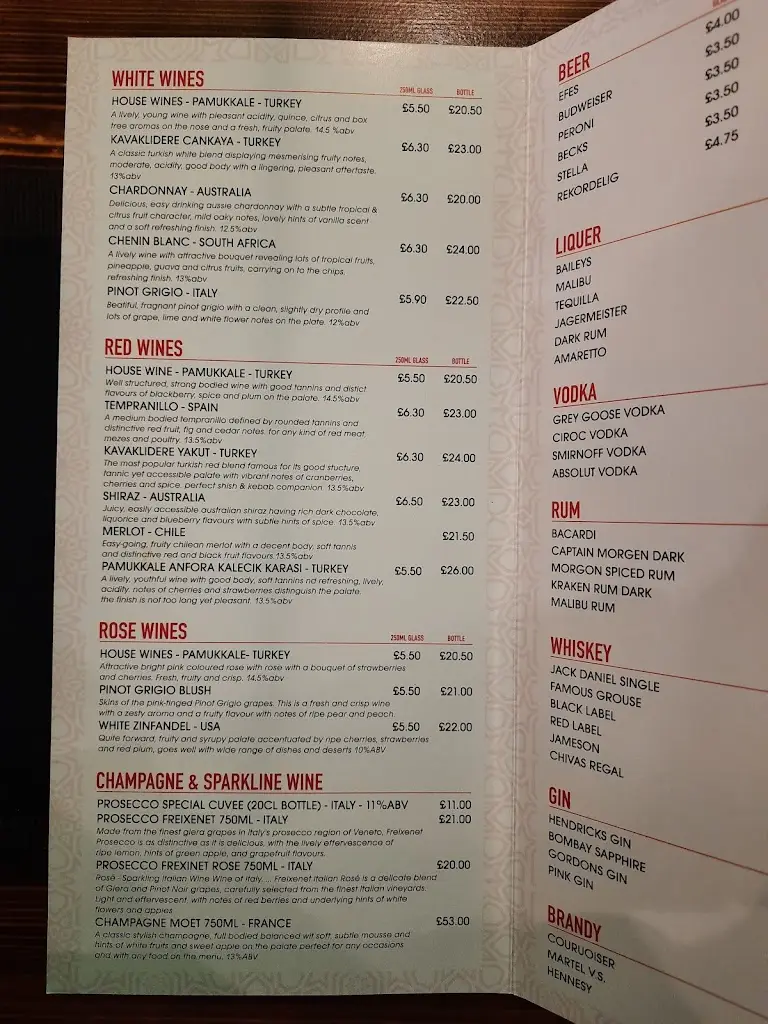 Menu_Turknazz Restaurant Shirley_Shirley_image_1