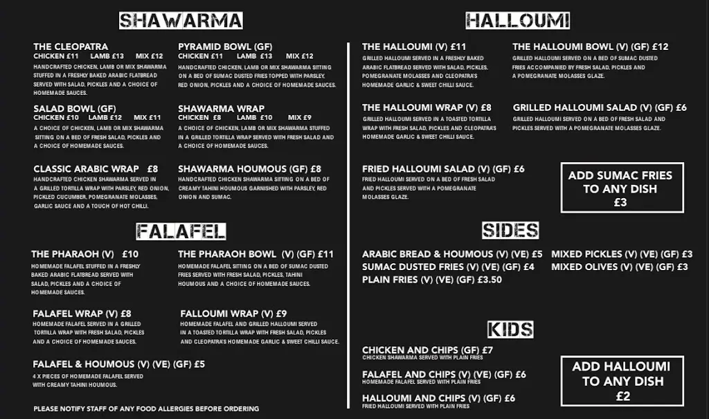 Menu_Cleopatra's Kitchen - Shirley_Shirley_image_2