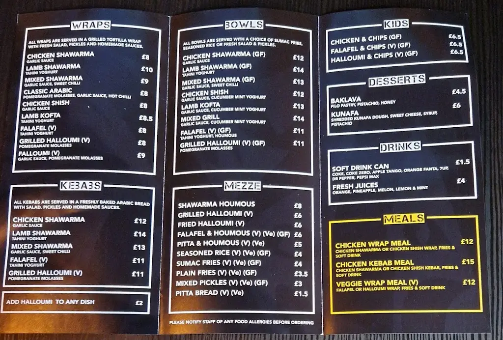 Menu_Cleopatra's Kitchen - Shirley_Shirley_image_4