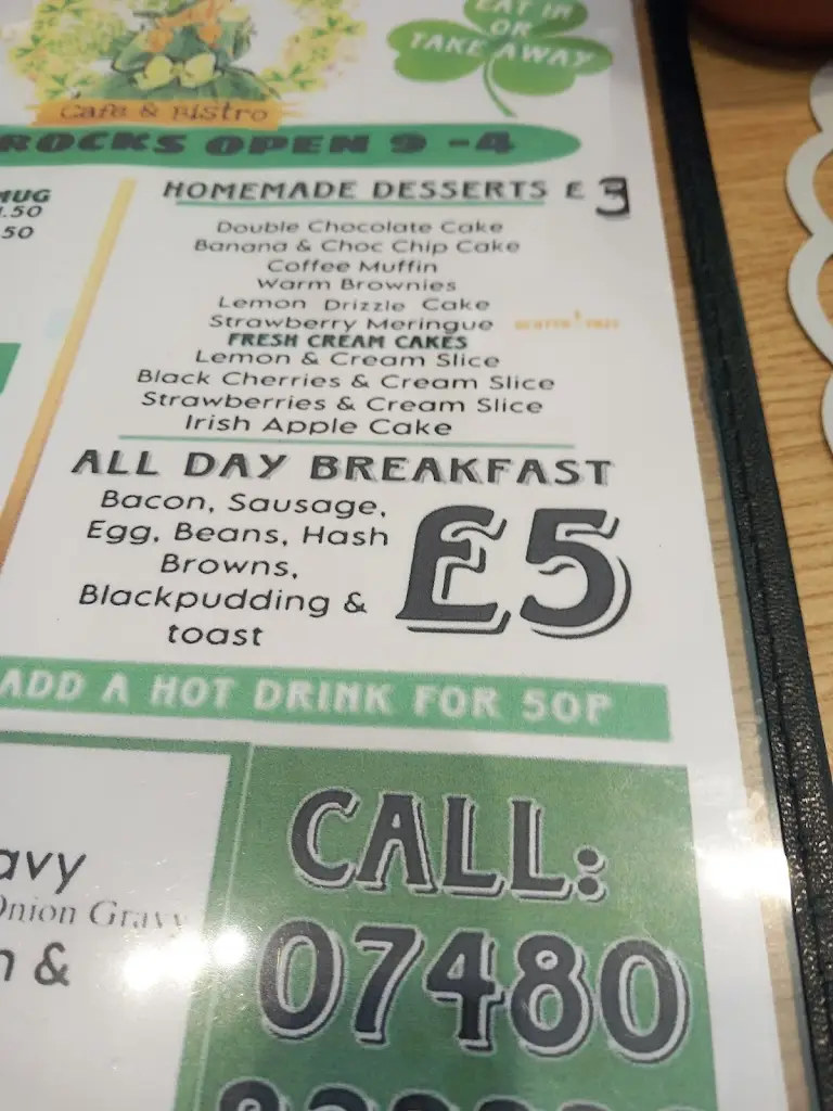 Menu_Shamrocks_Barnstaple_image_3
