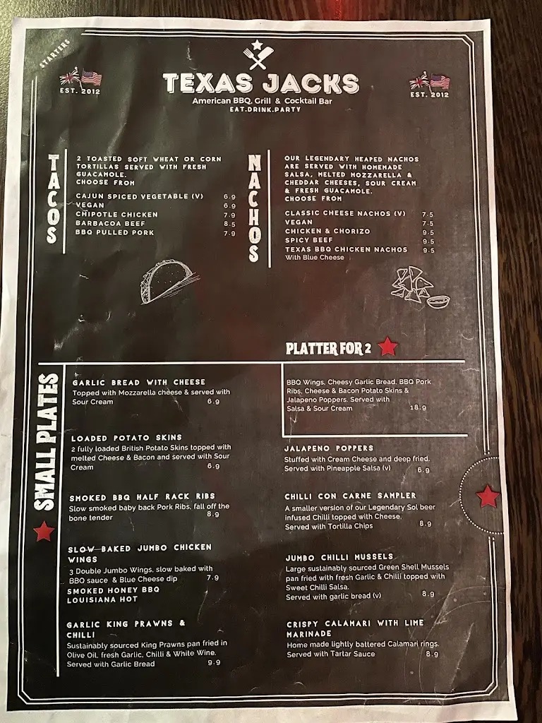 Menu_Texas Jacks_Shortlands_image_3