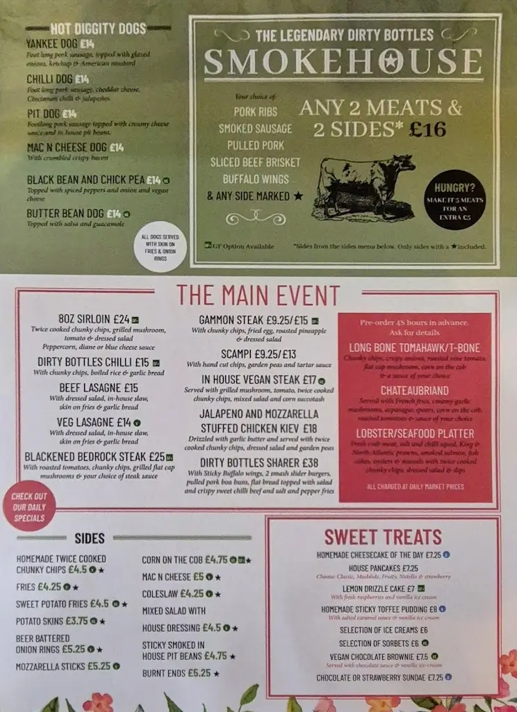Menu_Dirty Bottles_Alnwick_immagine_3