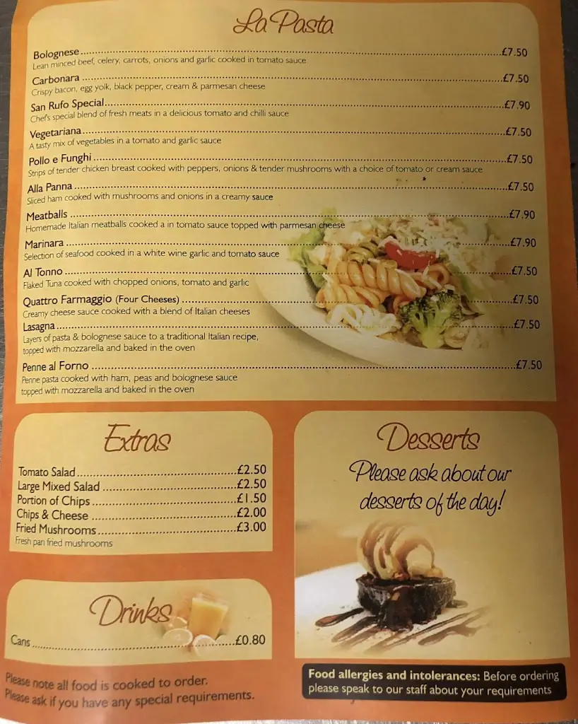 Menu_San Rufo’s Italian Restaurant_Skegness_image_4