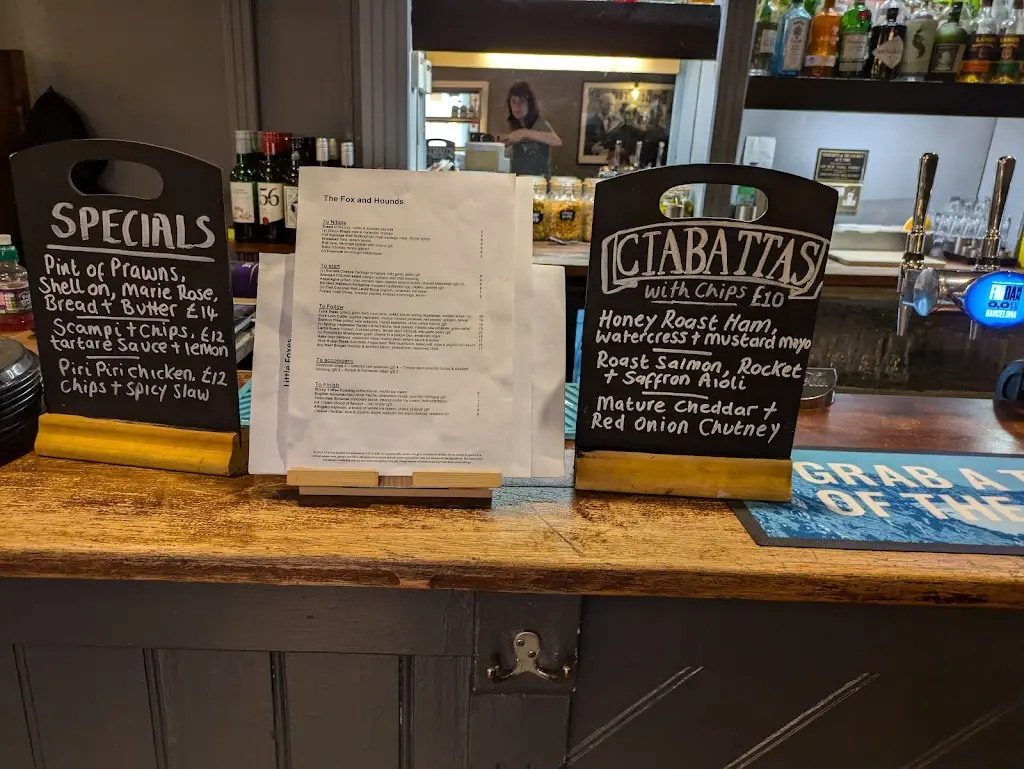 Menu_The Fox & Hounds_Silverstone_image_2