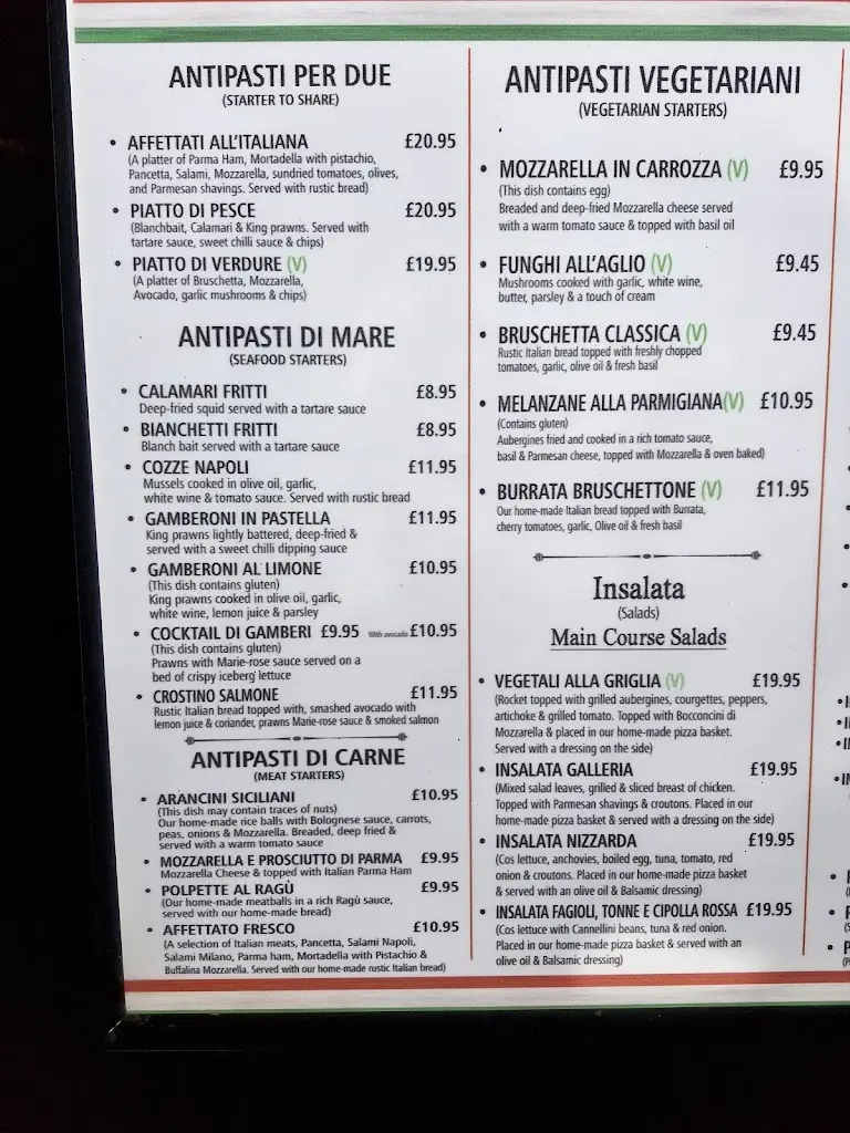 Menu_La Galleria Restaurant_Shoreham-by-Sea_image_1