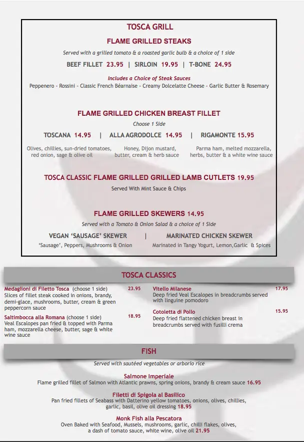 Menu_Tosca Pizza Bar and Grill_Shoreham-by-Sea_immagine_1