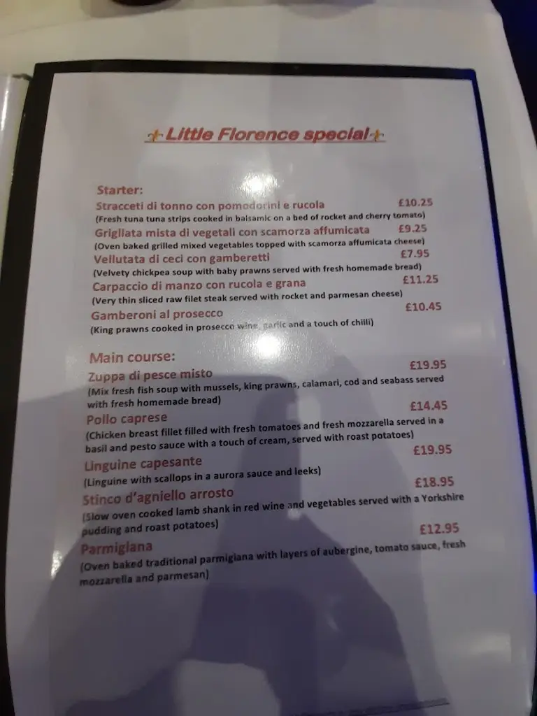 Menu_Little Florence_Sidcup_image_2