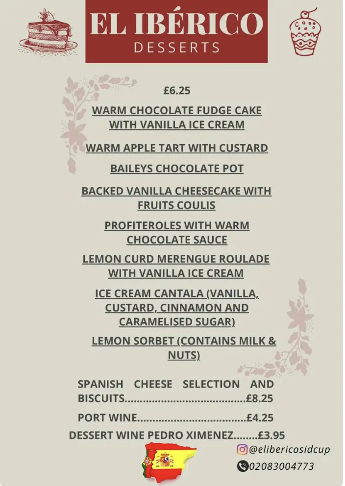 Menu_El Iberico Restaurant_Sidcup_image_1