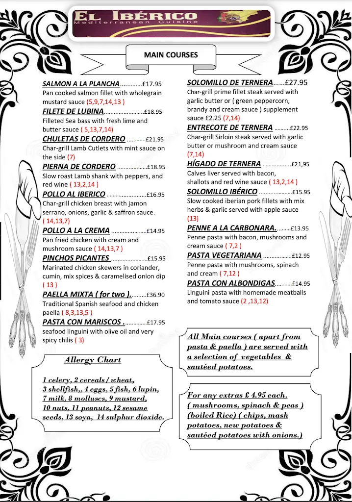 Menu_El Iberico Restaurant_Sidcup_image_3