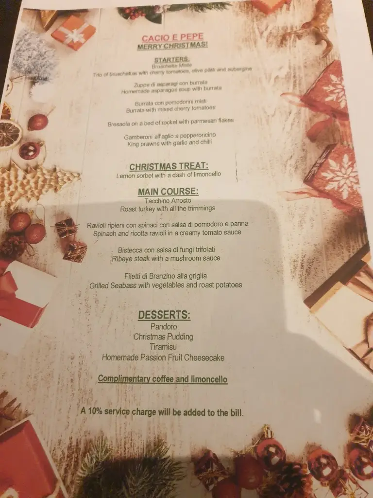 Menu_Cacio e Pepe_Sidcup_immagine_4