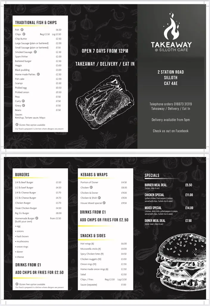 Menu_Silloth Cafe Fish and Chips_Silloth_immagine_3