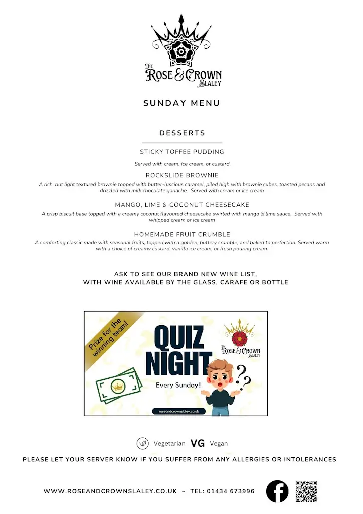 Menu_The Rose & Crown_Slaley_image_1