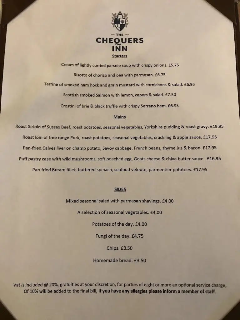 Menu_The Chequers Inn_Slinfold_image_3