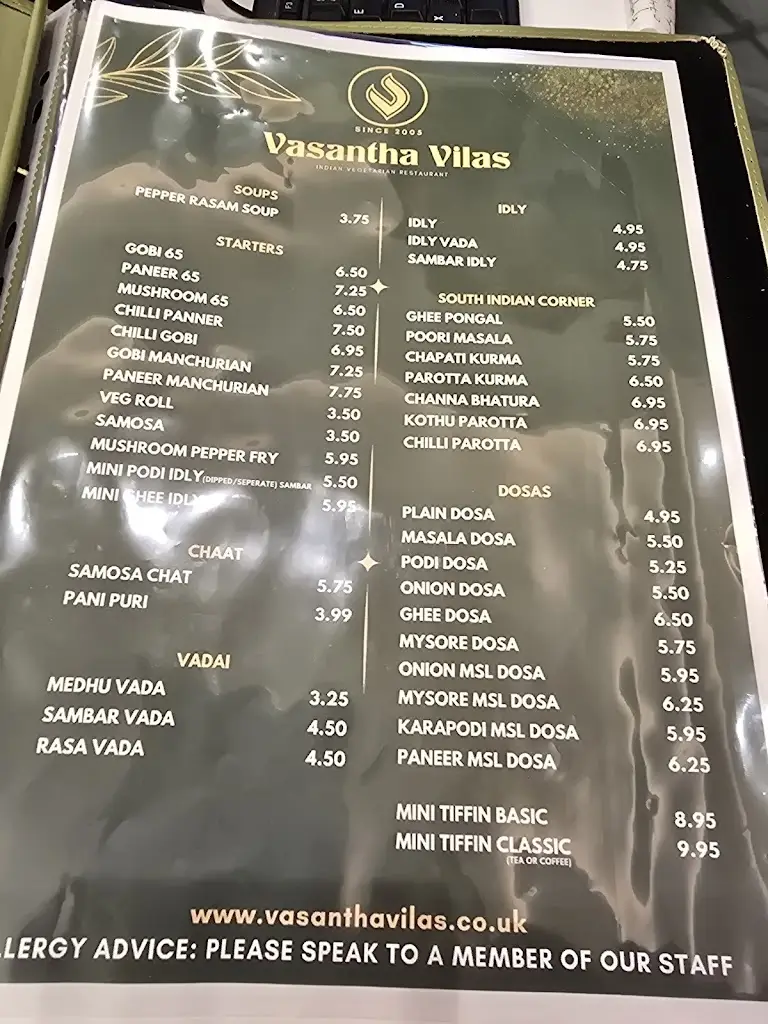 Menü_Vasantha Vilas - Slough_Slough_Bild_3