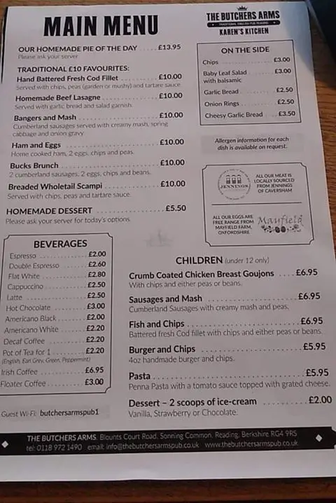 Menu_The Butchers Arms_Sonning Common_image_3