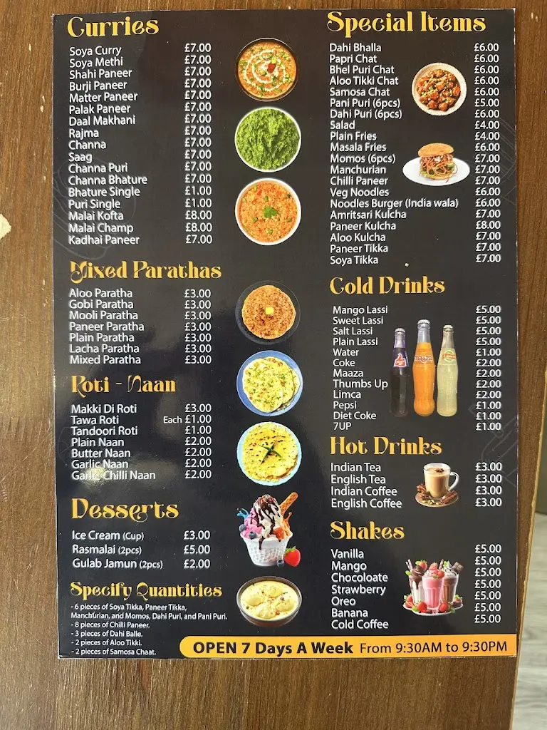 Menu_Bharawan Da Dhaba_Smethwick_image_1