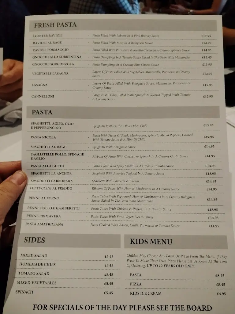 Menu_La Anchor_Snaith_image_2