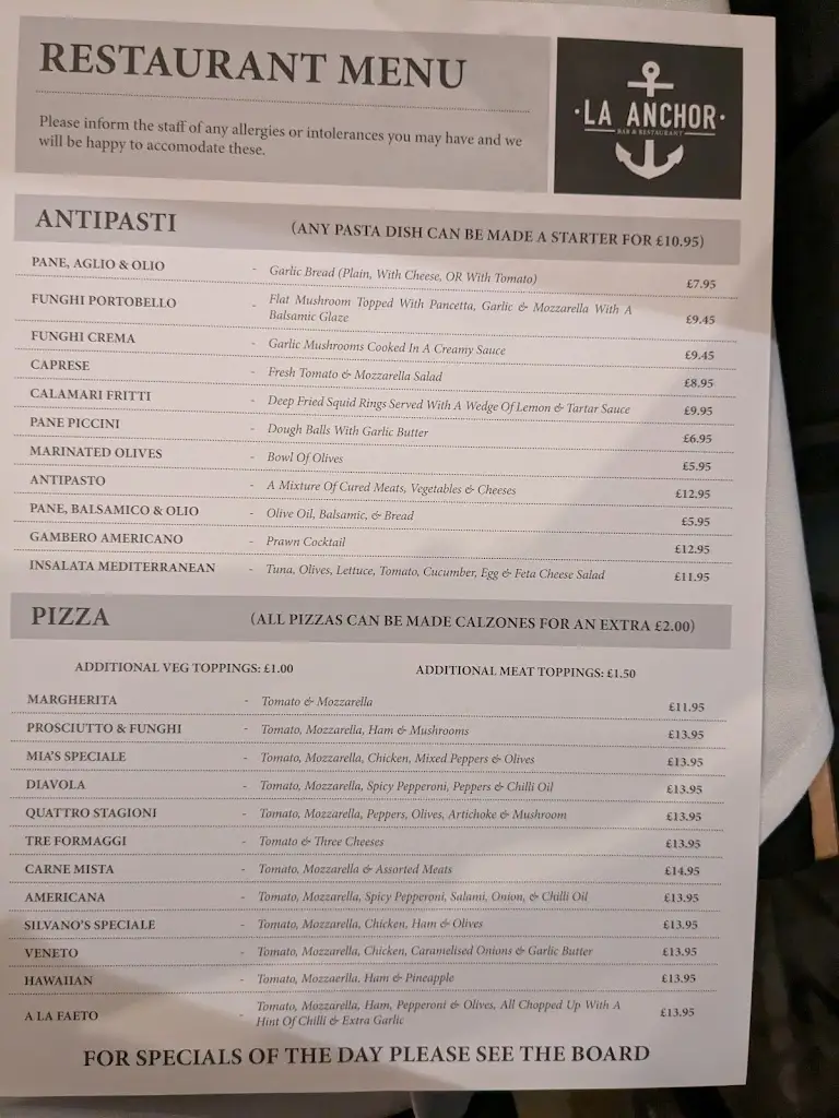 Menu_La Anchor_Snaith_image_3