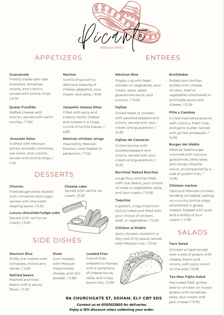 Menu_Picante Mexican restaurant_Soham_image_1