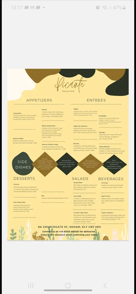 Stan Hickish_Picante Mexican restaurant_Soham_review