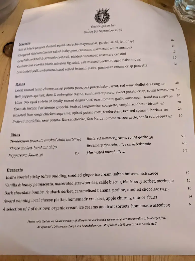 Sarah Stark_Kingsdon Inn_Somerton_Bewertung