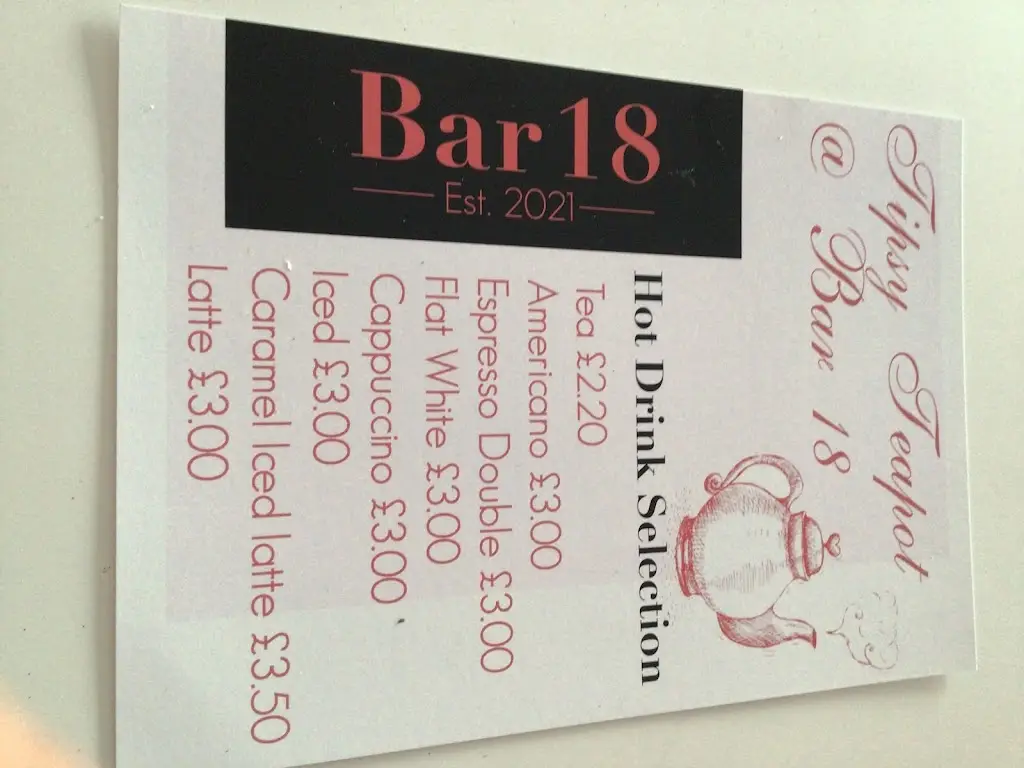 Menu_BAR 18 and The tipsy Teapot_South Hayling_image_4