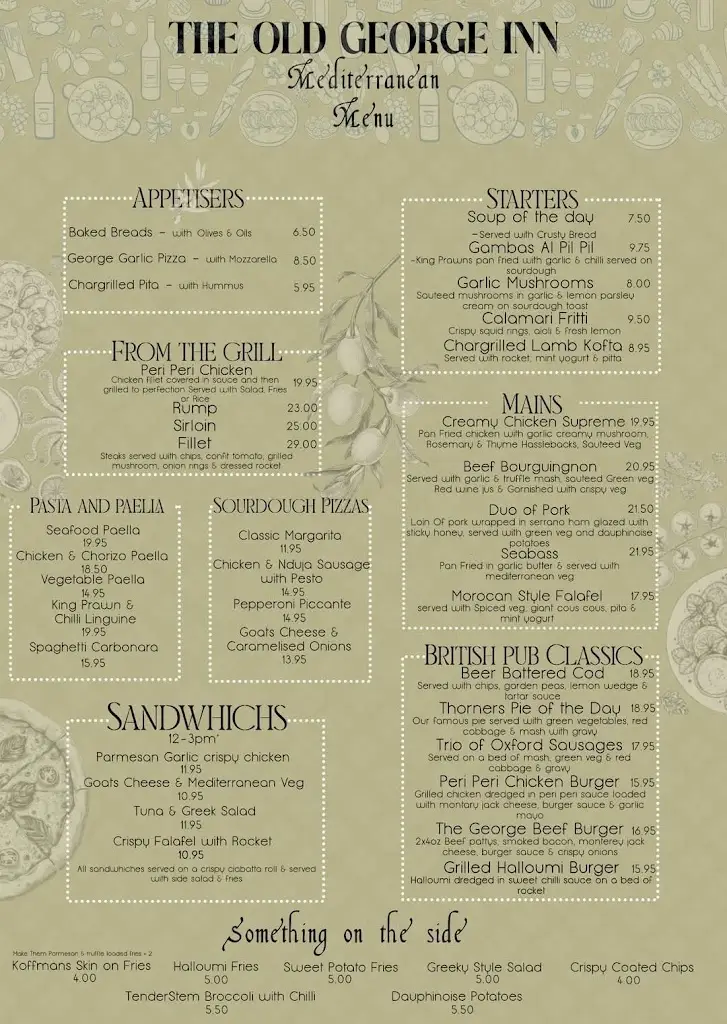 Menu_The Old George Inn_South Cerney_image_1