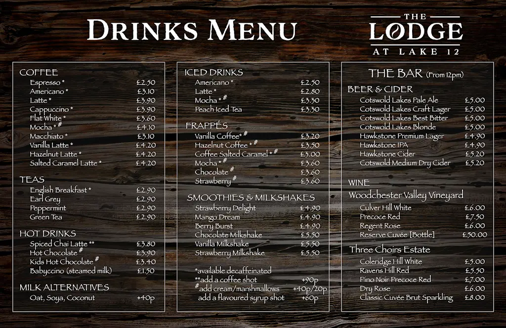 Menu_The Lodge at Lake 12_South Cerney_image_2