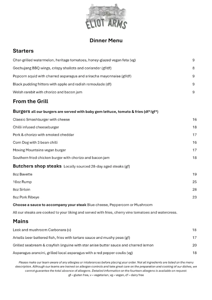 Menu_Eliot Arms_South Cerney_image_4