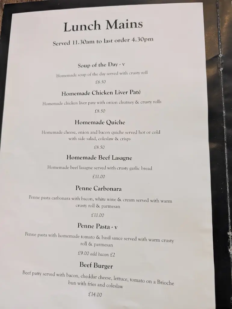 Menu_The Courtyard_Beadnell_image_1